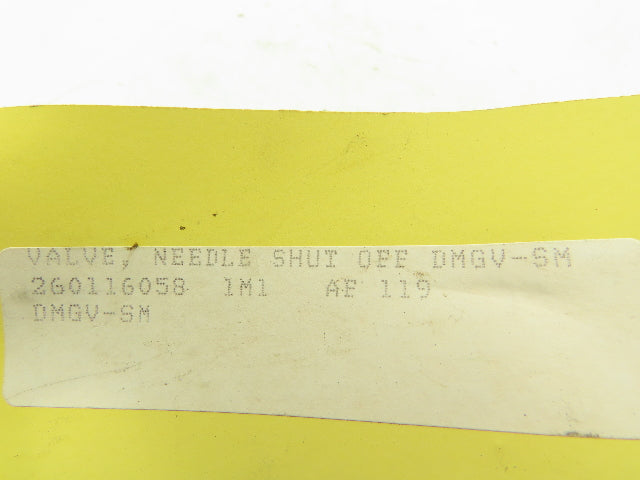 DMIC DGMV-SM Flow Control Needle Valve 1/8" NPT  Lot of 2