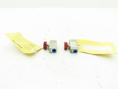 DMIC DGMV-SM Flow Control Needle Valve 1/8" NPT  Lot of 2