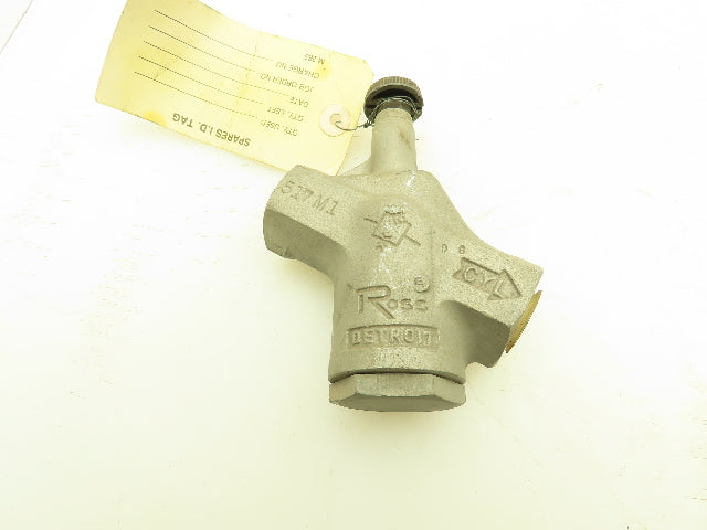 Ross 517M1 Pneumatic Threaded Exhaust Adjustable Flow Control Valve 1/2"NPT