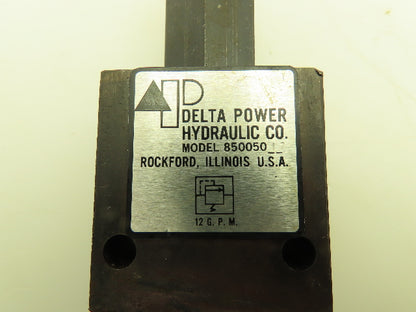 Delta Power 850050-17 Hydraulic Screw-In Cartridge Valve Block 3/8" NPT