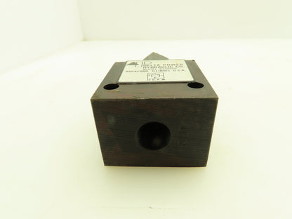Delta Power 850050-17 Hydraulic Screw-In Cartridge Valve Block 3/8" NPT