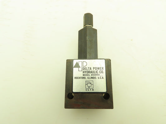 Delta Power 850050-17 Hydraulic Screw-In Cartridge Valve Block 3/8" NPT