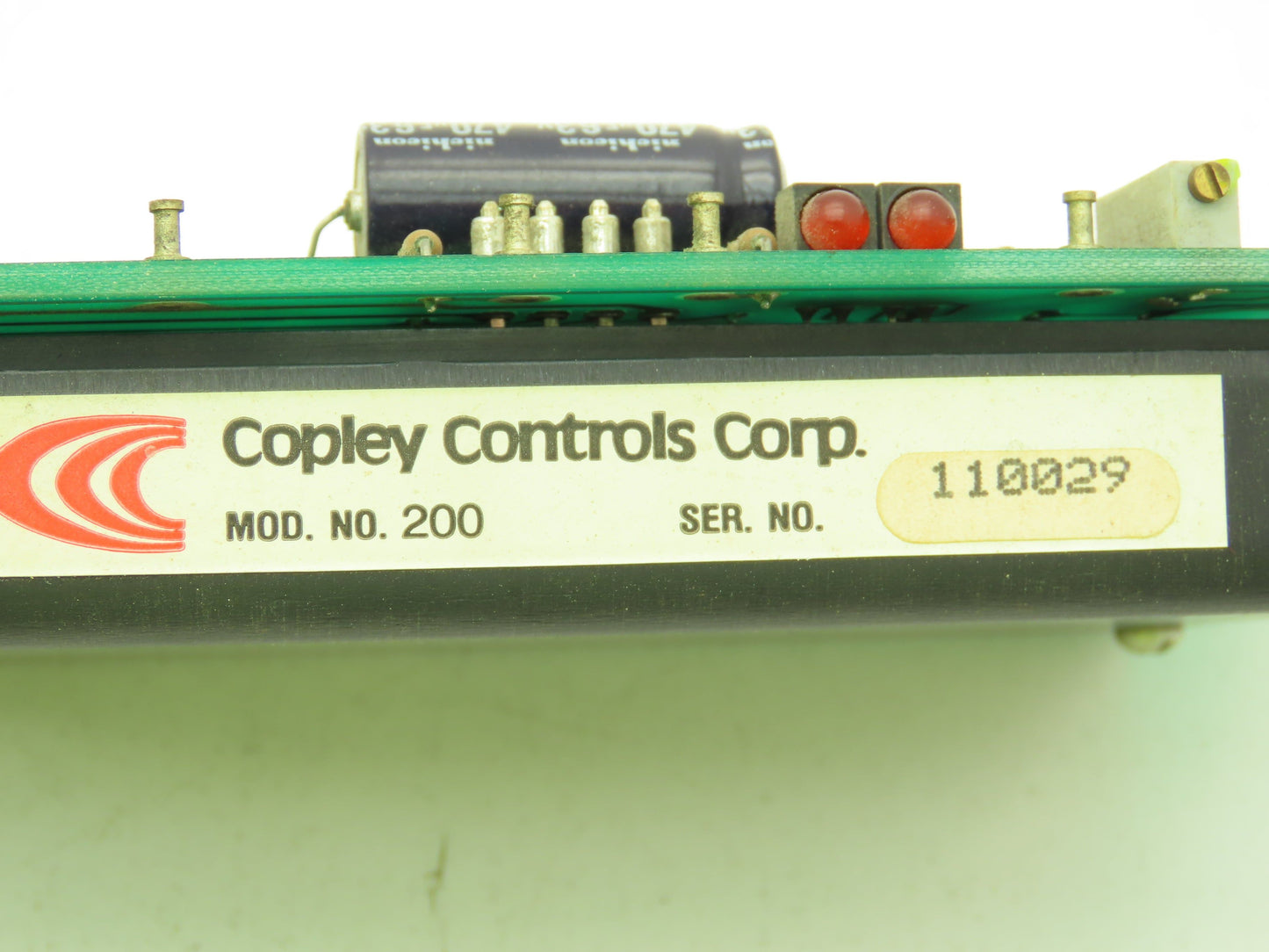 North American Mfg Electro Mechanical Controller Copley Controls Circuit Board