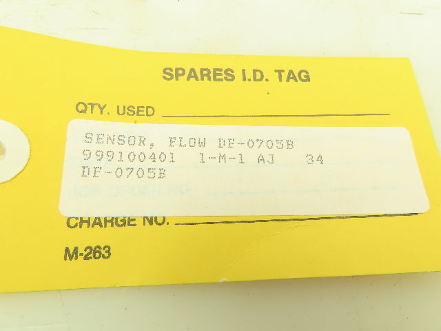 Kobold DF-0705B Paddle Wheel Flow Sensor 1/2" NPT 1450 PSI 5-20 VDC