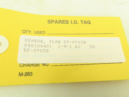 Kobold DF-0705B Paddle Wheel Flow Sensor 1/2" NPT 1450 PSI 5-20 VDC