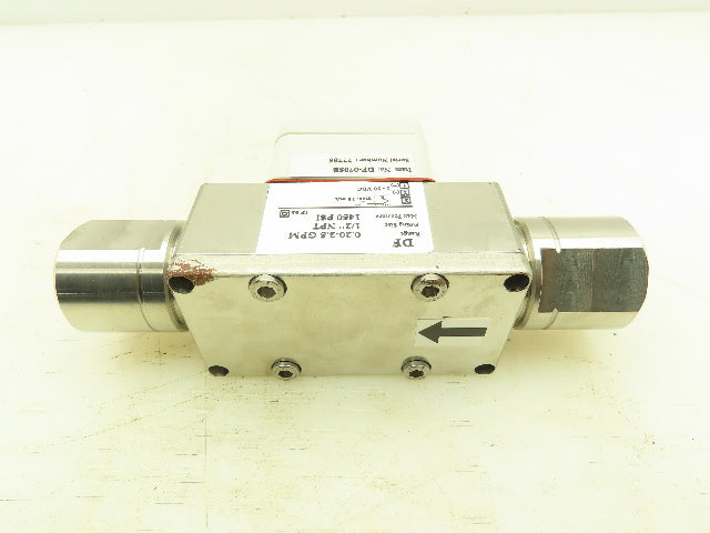 Kobold DF-0705B Paddle Wheel Flow Sensor 1/2" NPT 1450 PSI 5-20 VDC