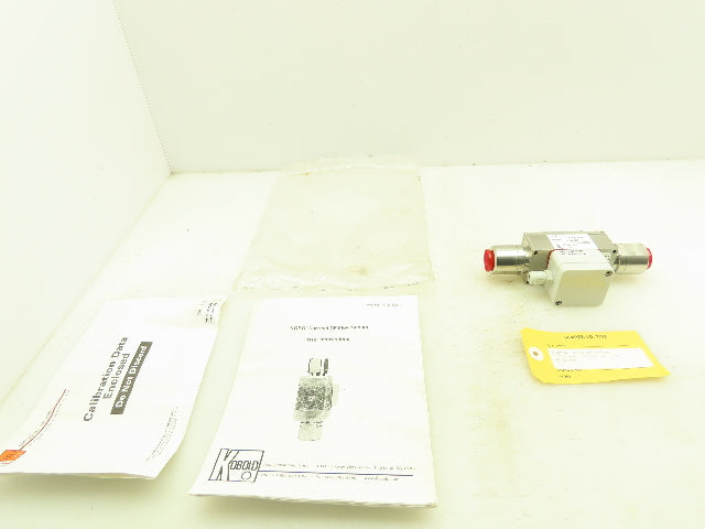 Kobold DF-0705B Paddle Wheel Flow Sensor 1/2" NPT 1450 PSI 5-20 VDC