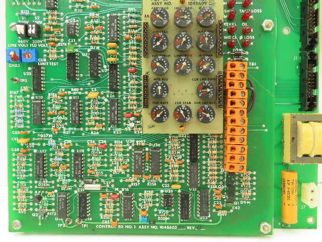 Fincor 104860201 104860902 Control Board Assembly Assy Rev B Pot Adj Circuit