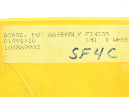 Fincor 104860201 104860902 Control Board Assembly Assy Rev B Pot Adj Circuit