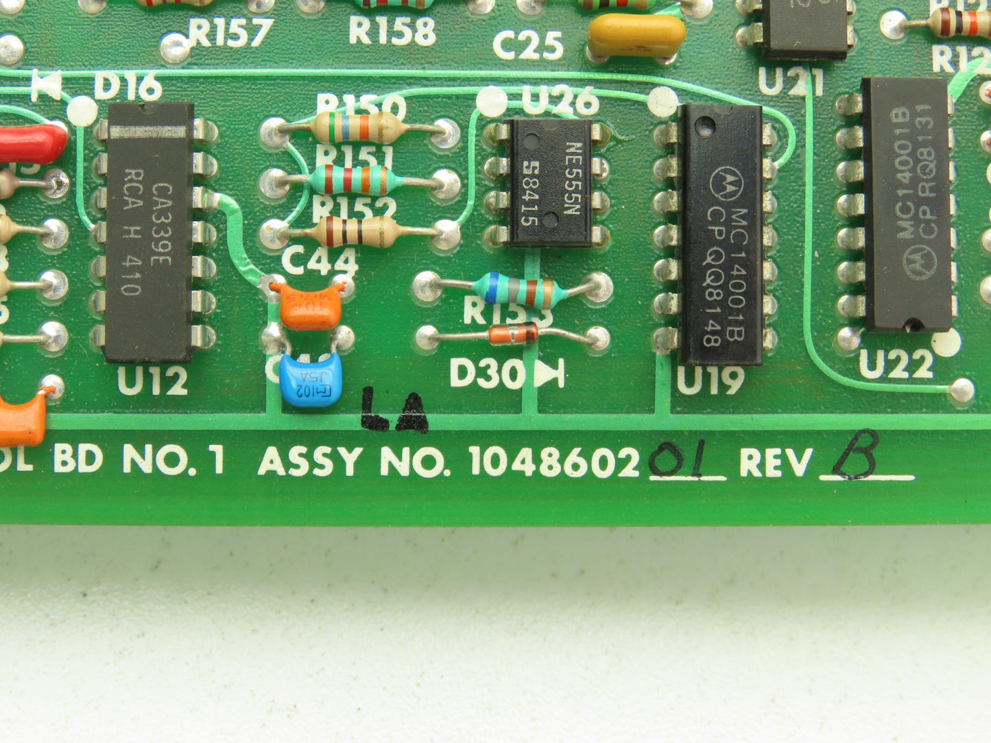 Fincor 104860201 104860902 Control Board Assembly Assy Rev B Pot Adj Circuit
