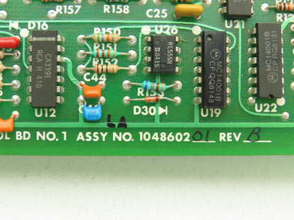 Fincor 104860201 104860902 Control Board Assembly Assy Rev B Pot Adj Circuit