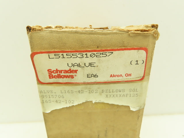 Schrader Bellows L5155310257 Pneumatic Directional Solenoid Valve 220/240V