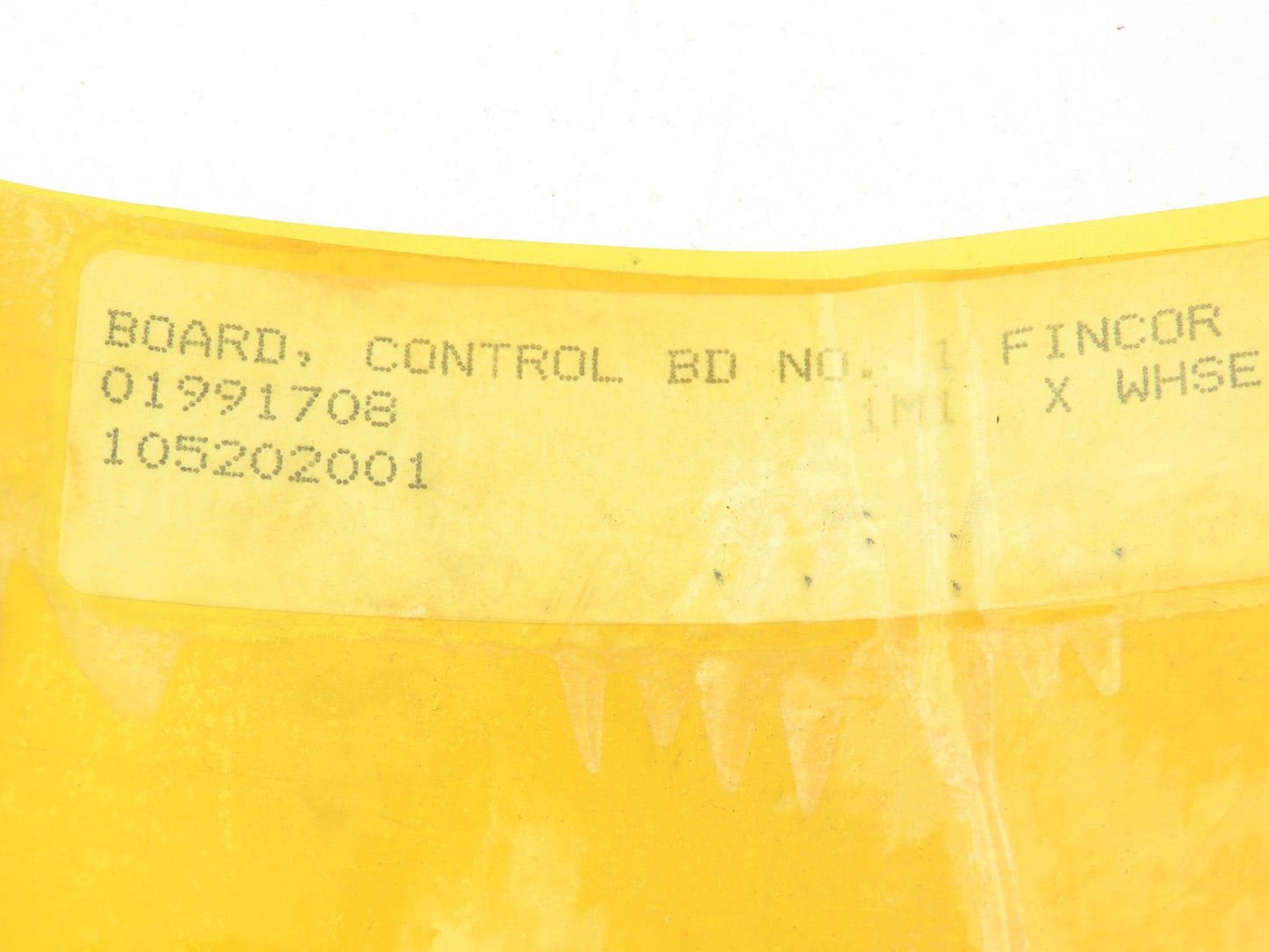 Fincor 105202301 105202001 Control Board Assembly Assy Circuit