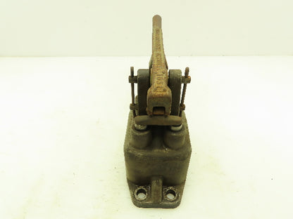 Ross 3-Pos Manual Return Lever Valve 3/4" NPT Aluminum