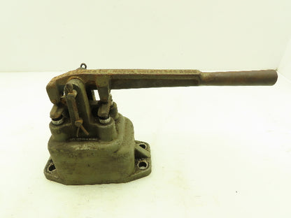 Ross 3-Pos Manual Return Lever Valve 3/4" NPT Aluminum