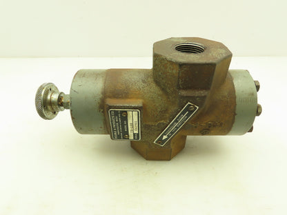 Double A YB-180 Hydraulic Manual Flow Control Valve 1" NPT 2000 PSI
