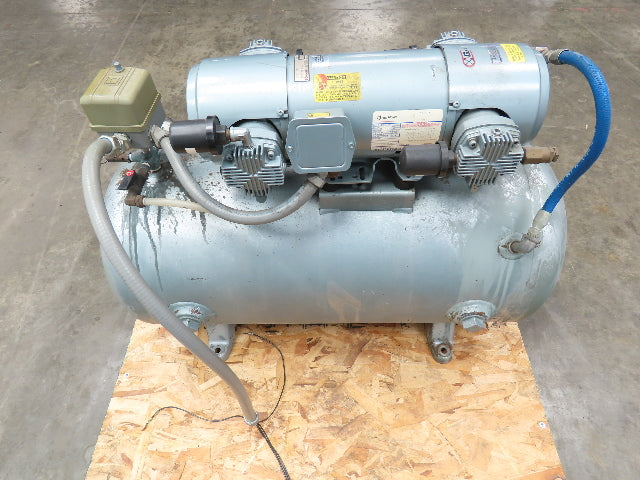 Gast Dry Sprinkler System Oilless Air Compressor 3Ph 1.5Hp 230/460v 50psi 40 Gal