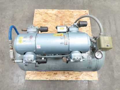 Gast Dry Sprinkler System Oilless Air Compressor 3Ph 1.5Hp 230/460v 50psi 40 Gal