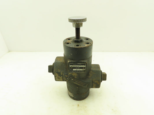 Double A YB-185 Hydraulic Manual Flow Control Valve 1-1/4" NPT