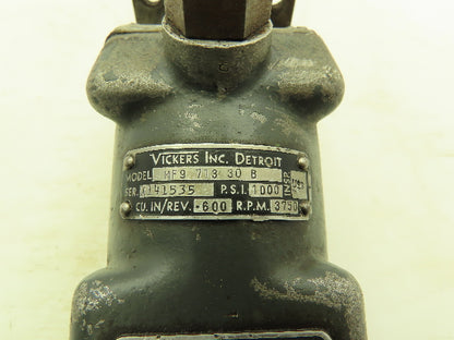 Vickers MF9-713-30-B Rotary Hydraulic Pump Motor 1000 PSI 3750 RPM