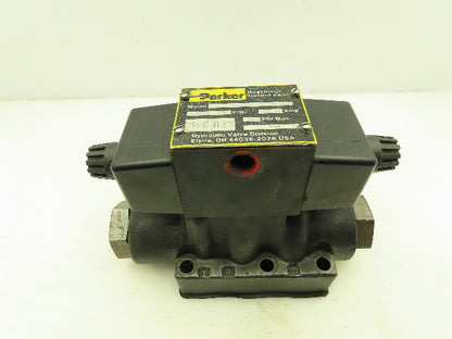 Parker D63W8C1Y Hydraulic Directional Control Solenoid Valve 120V 3000 PSI