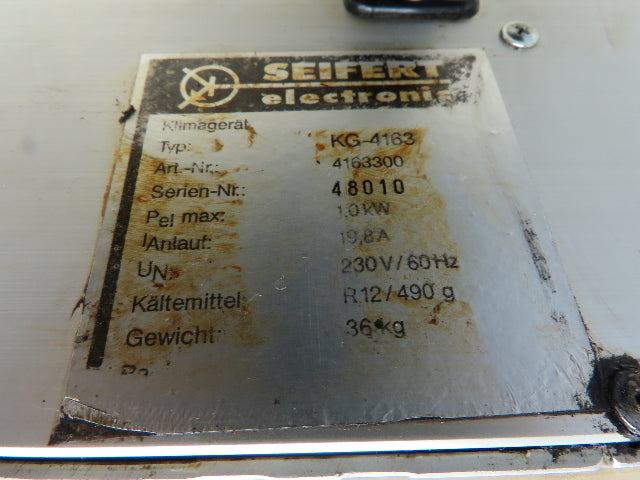Seifert Electronic KG-4163 Electrical Cabinet Cooling Unit AC 20-50 C 1KW 230VAC