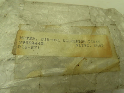 Wilkerson 871  DC Input Process Indicator 0/10VDC 3.5 Digit LED Display