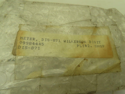 Wilkerson 871  DC Input Process Indicator 0/10VDC 3.5 Digit LED Display