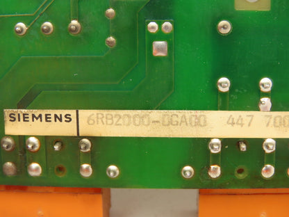 Siemens 6RB2000-0GA00 447 700.9060.00 Ind G Servo Drive Axis X1.5 Circuit Board