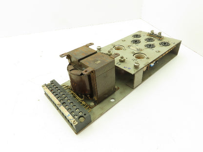 Taylor Winfield U-27639 Resistance Welding Control Transformer Fuse Relay Panel