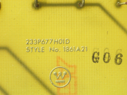 Westinghouse 233P677H01D Terminal Board Card Resistor PLC