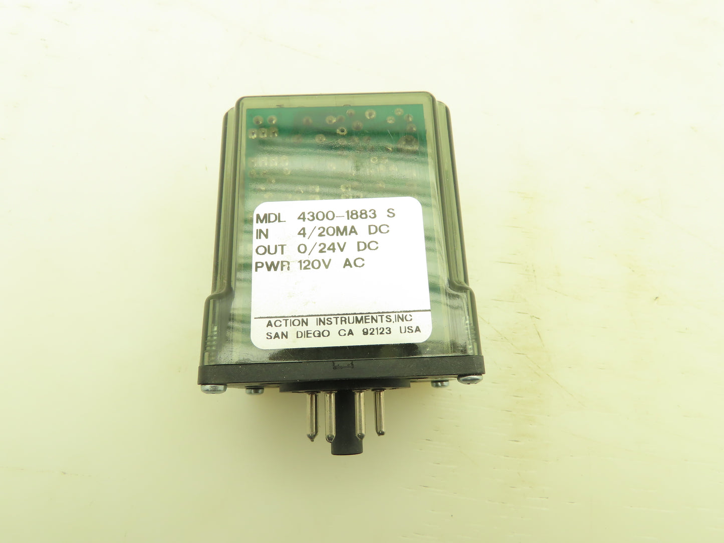 Action Pak AP4300-1883S Signal Conditioner 8-Pin Relay 0-24VDC 120VAC