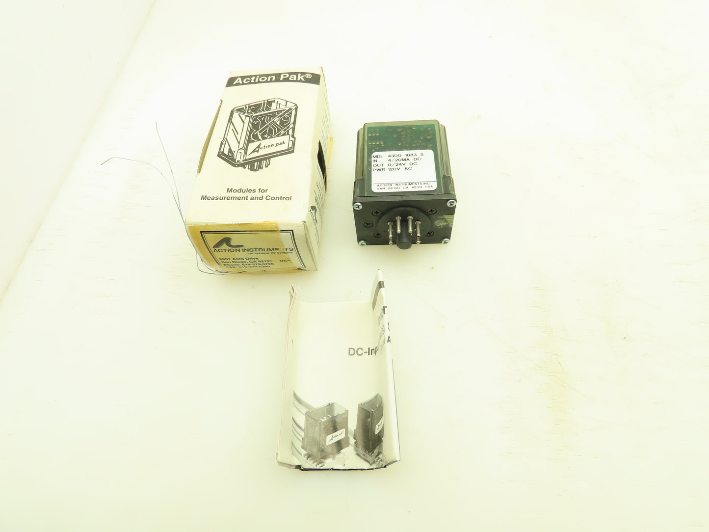 Action Pak AP4300-1883S Signal Conditioner 8-Pin Relay 0-24VDC 120VAC