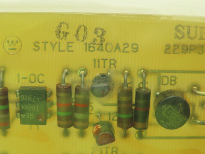 Westinghouse 229P376H01A 1640A29 Control Circuit Board Input Card