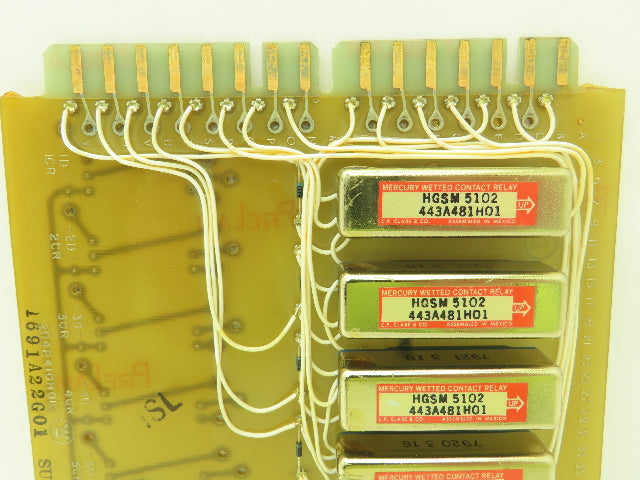 Westinghouse 204P410H01C HGSM 5102 Relay Control Board Circuit Card 1691A22G01