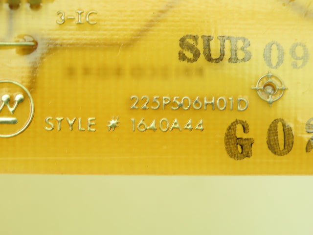 Westinghouse 1640A44 225P506H01D Relay Control Circuit Board