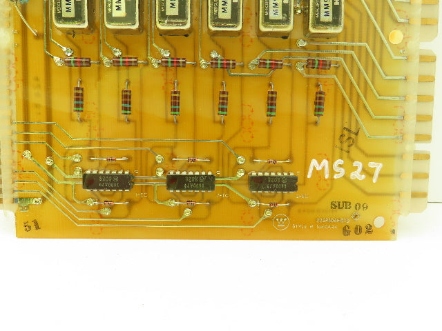 Westinghouse 1640A44 225P506H01D Relay Control Circuit Board