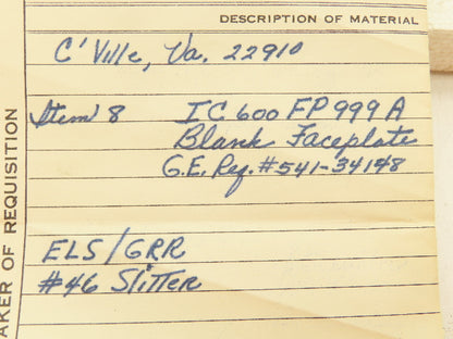 General Electric IC600FP999A GE Fanuc Filler Faceplates Series Six Lot of 6