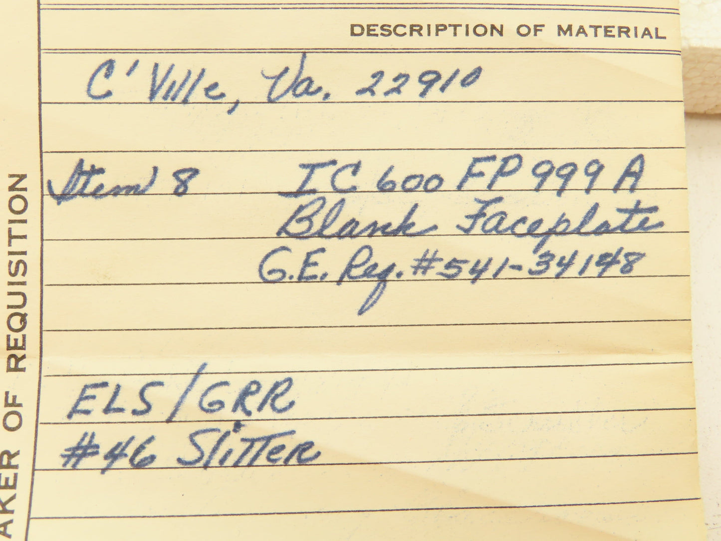 General Electric IC600FP999A GE Fanuc Filler Faceplates Series Six Lot of 6