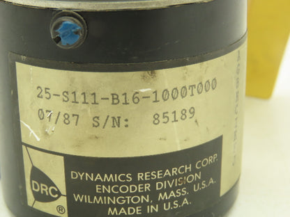 DRC Dynamics Research 25-S111-B16-1000T000 Rotary Encoder 3/8" Shaft 10-Pin