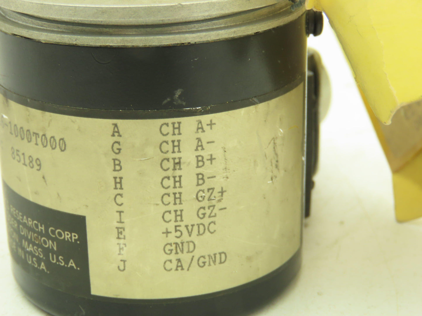 DRC Dynamics Research 25-S111-B16-1000T000 Rotary Encoder 3/8" Shaft 10-Pin