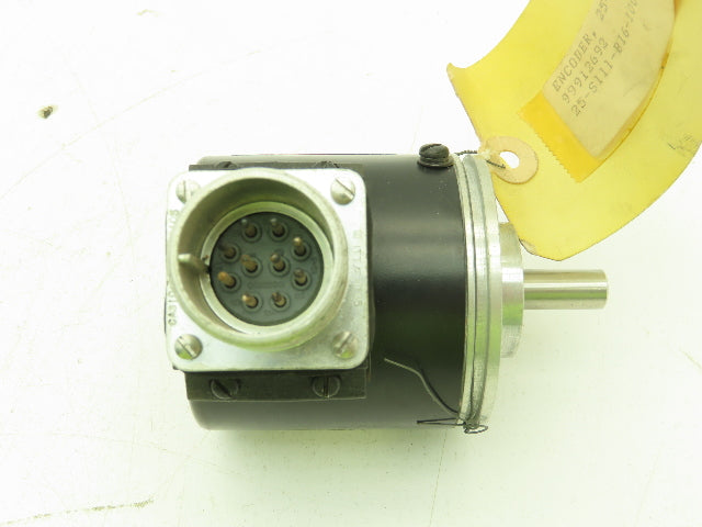DRC Dynamics Research 25-S111-B16-1000T000 Rotary Encoder 3/8" Shaft 10-Pin