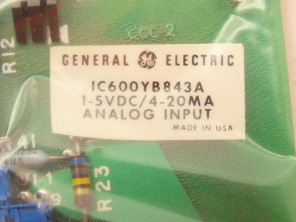 General Electric IC600YB843A GE Fanuc 4-20mA Analog Input Module Board