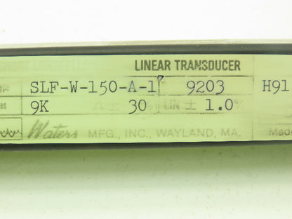 Waters Mfg SLF-W-150-A-1 Short Longfellow Linear Transducer 6" Stroke  9K Ohm