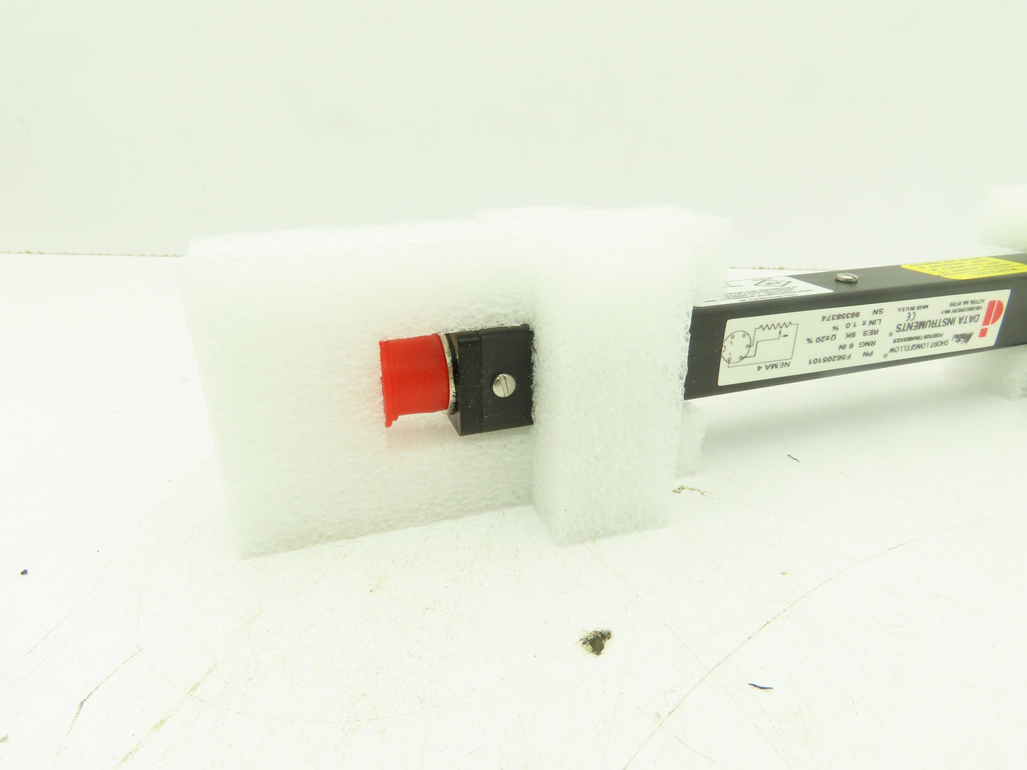 Waters F56205101 Short Longfellow Linear Position Transducer 6" Stroke 9K Ohm