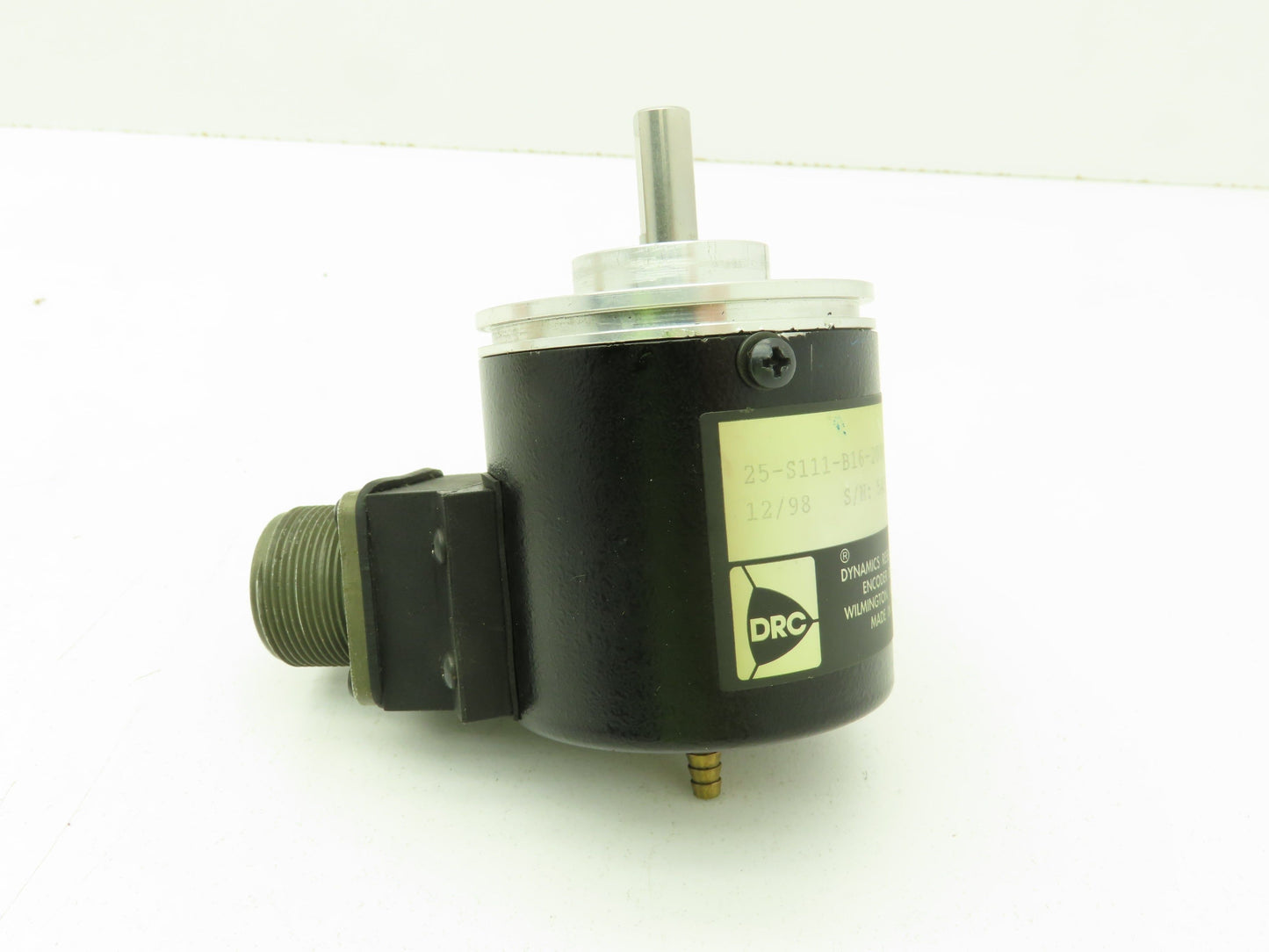 DRC Dynamics Research 25-S111-B16-2000T000 Rotary Encoder 3/8" Shaft 10-Pin