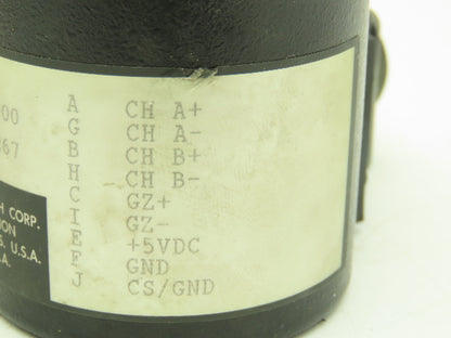 DRC Dynamics Research 25-S111-B16-1000T000 Rotary Encoder 3/8" Shaft 10-Pin
