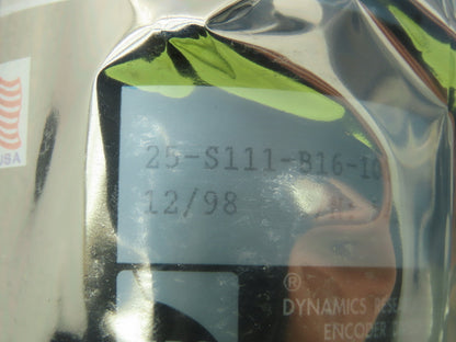DRC Dynamics Research 25-S111-B16-1000T000 Rotary Encoder 3/8" Shaft 10-Pin
