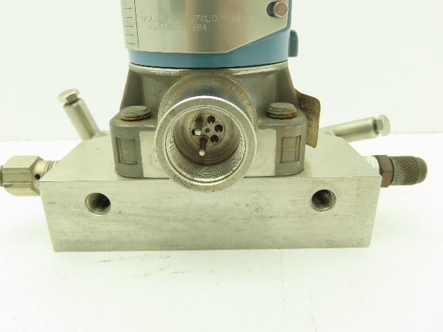Rosemount 3095MA SMART HART Pressure Transmitter 0-250"H2O  MR808SCT 316SS Valve