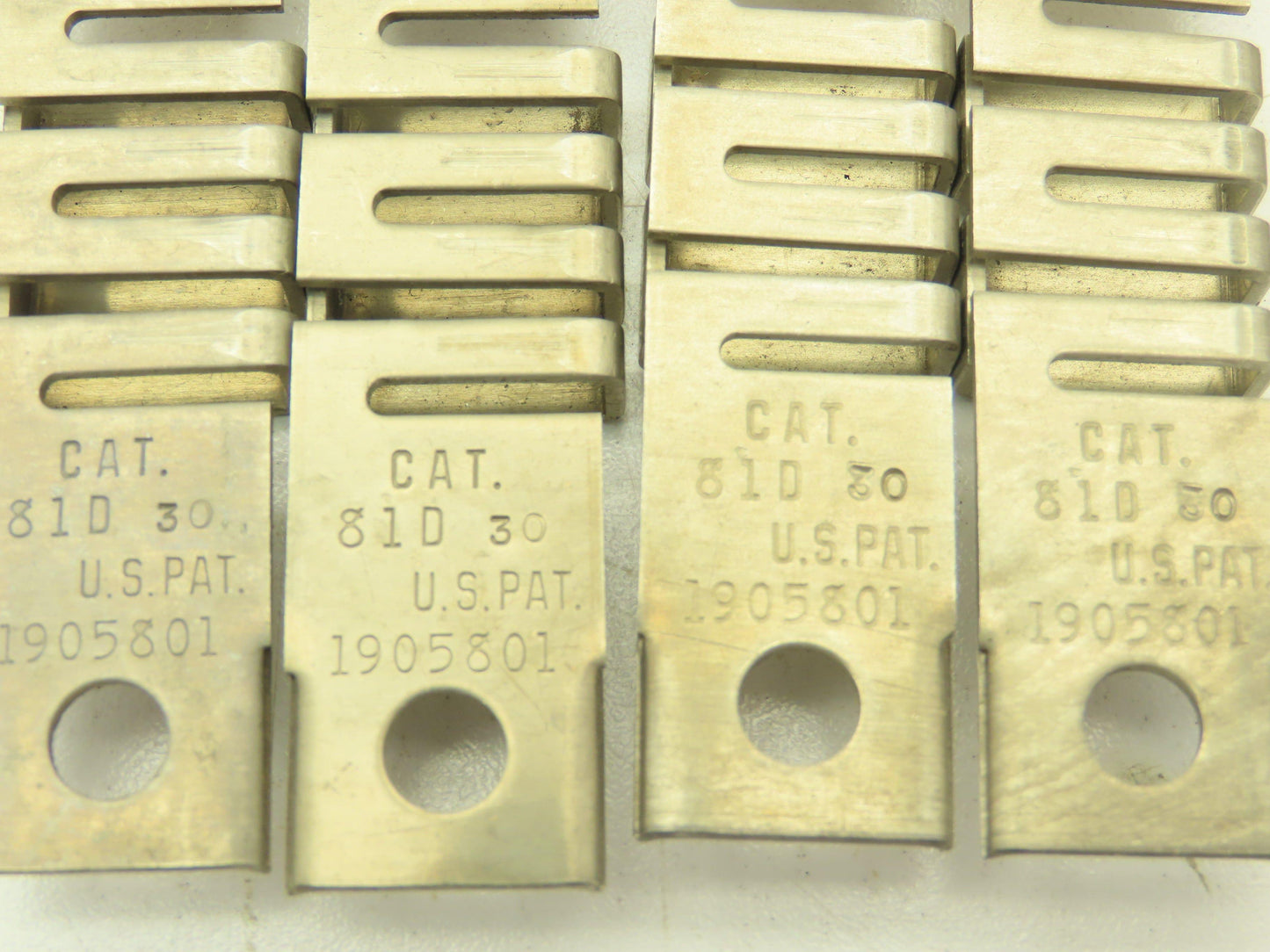 General Electric 81D30 GE Thermal Overload Unit Heater Element Lot of 4